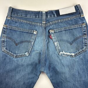 RE/DONE Levis Blue Distressed Destroyed Button Fly Jeans 30" Waist